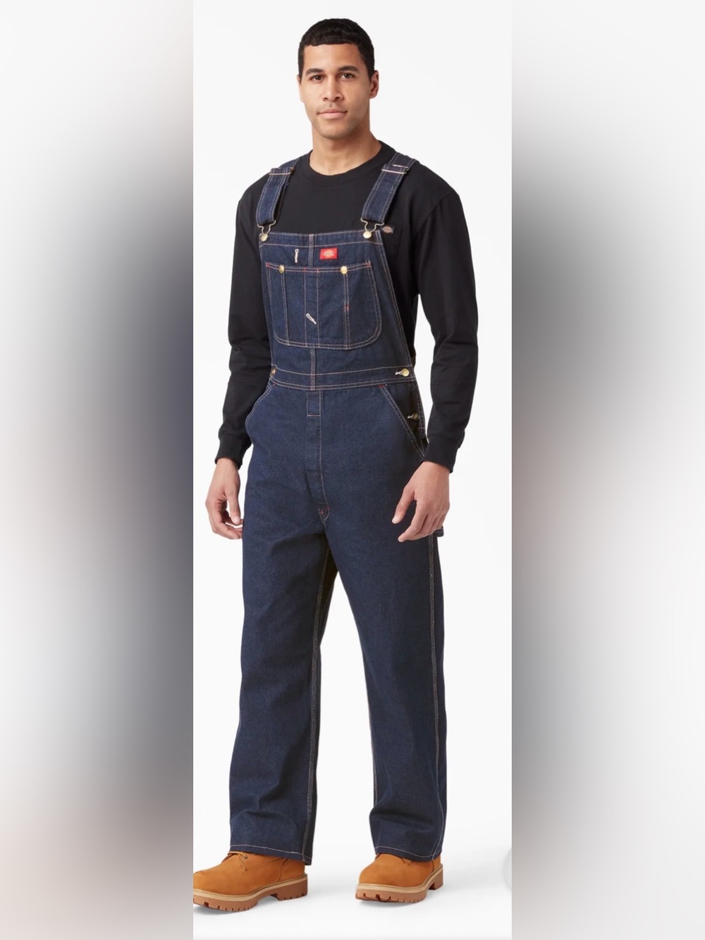 Dickies Men's Dark Indigo Denim Overalls